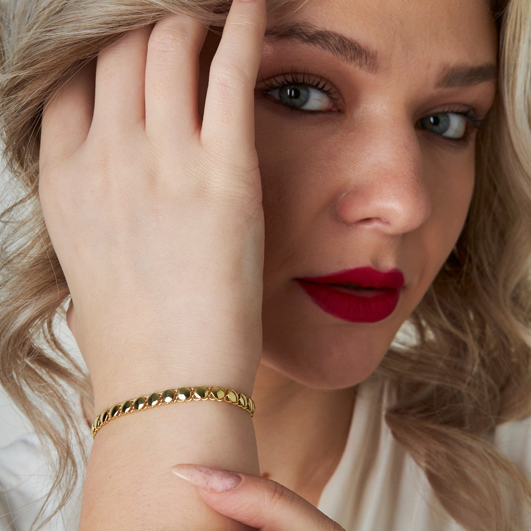 Sequin Chain Bracelet - 925 SILVER