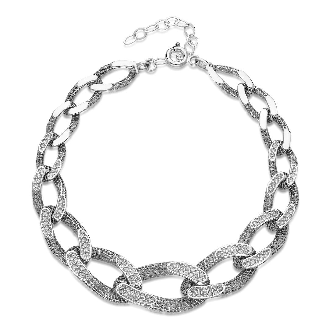 Thick Gourmet Bracelet - 925 SILVER