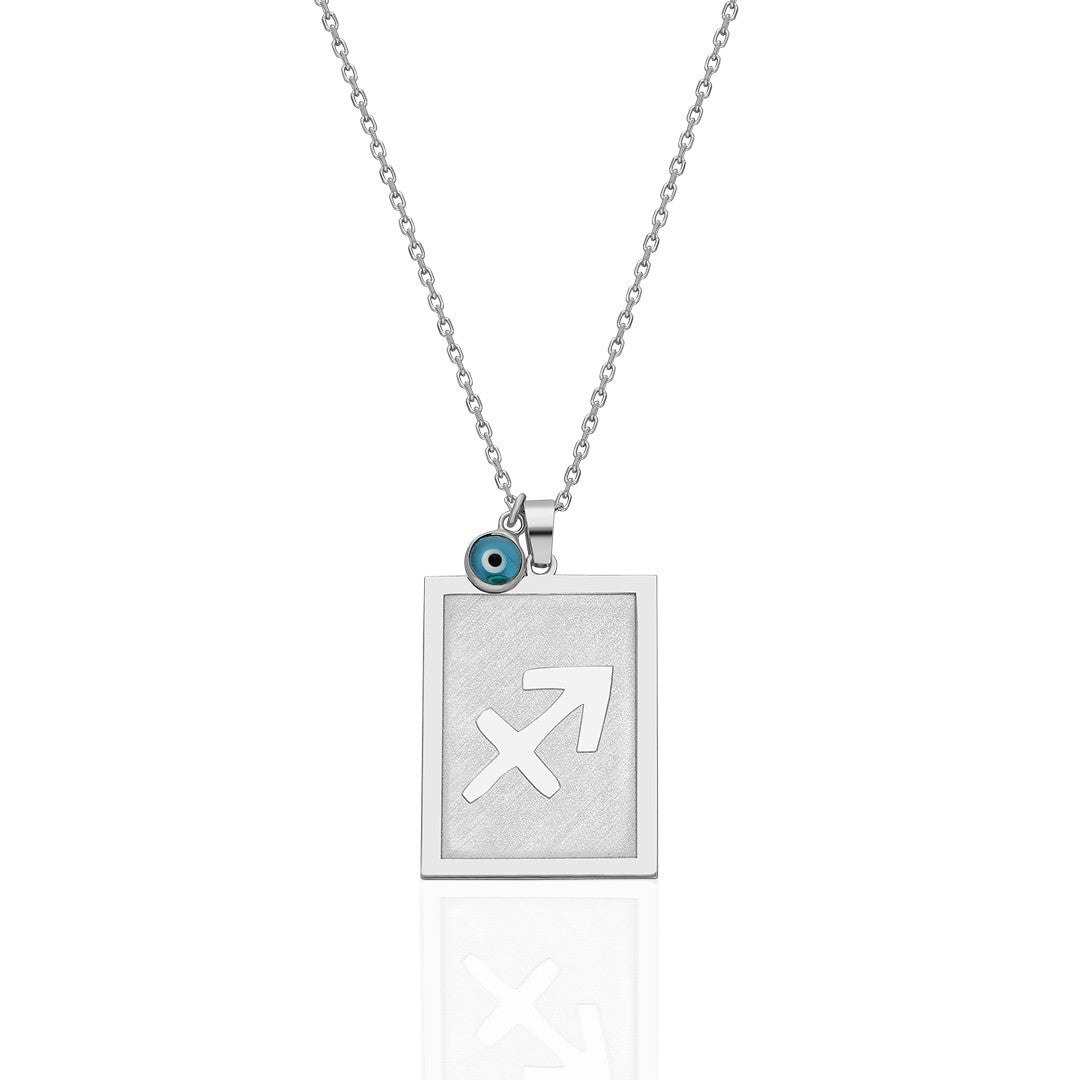 Evil Eye Sagittarius Necklace - 925 SILVER