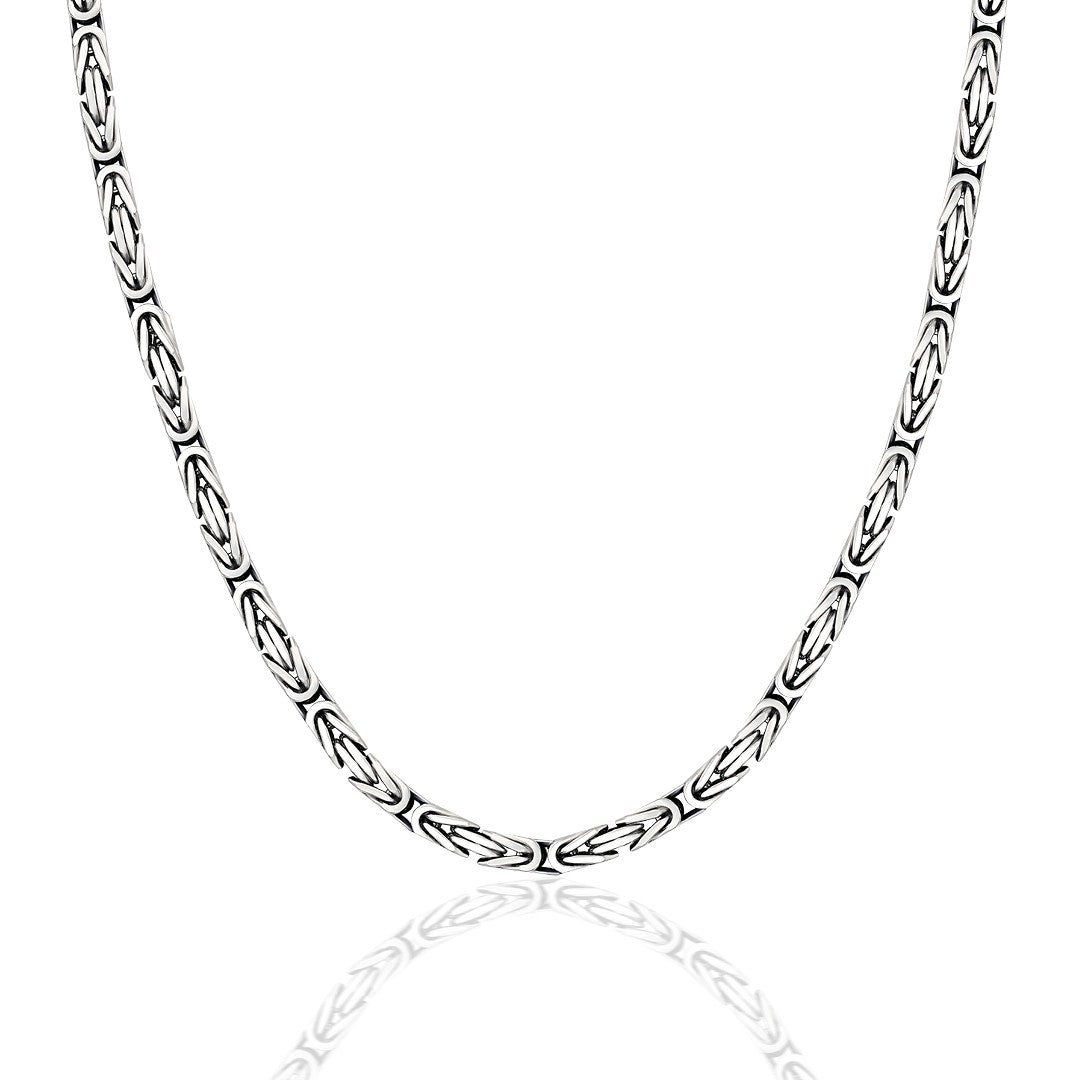 Spiral Model Chain Necklace - 925 SILVER