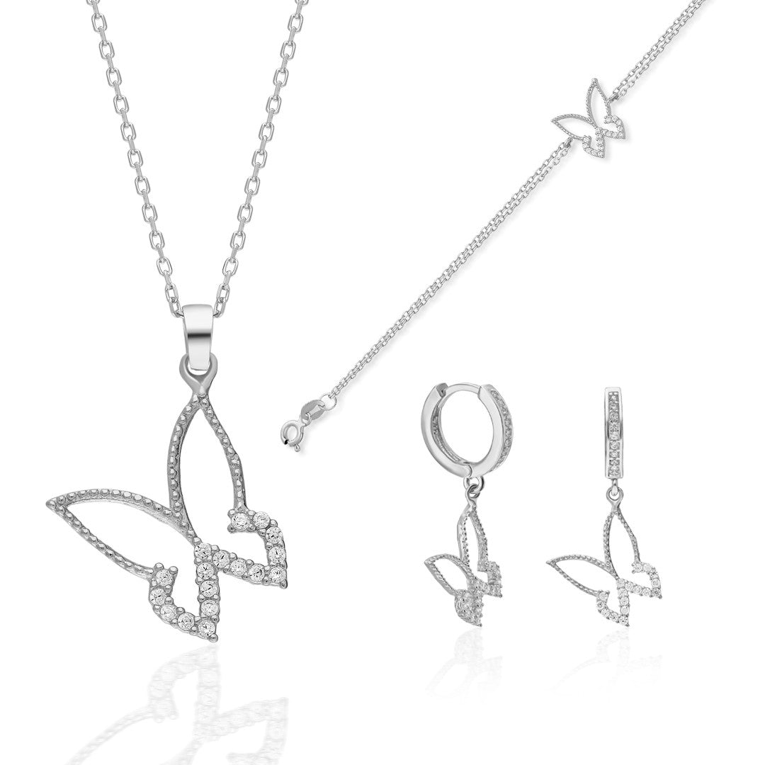 SCHMETTERLING KETTE SET | 925 SILBER