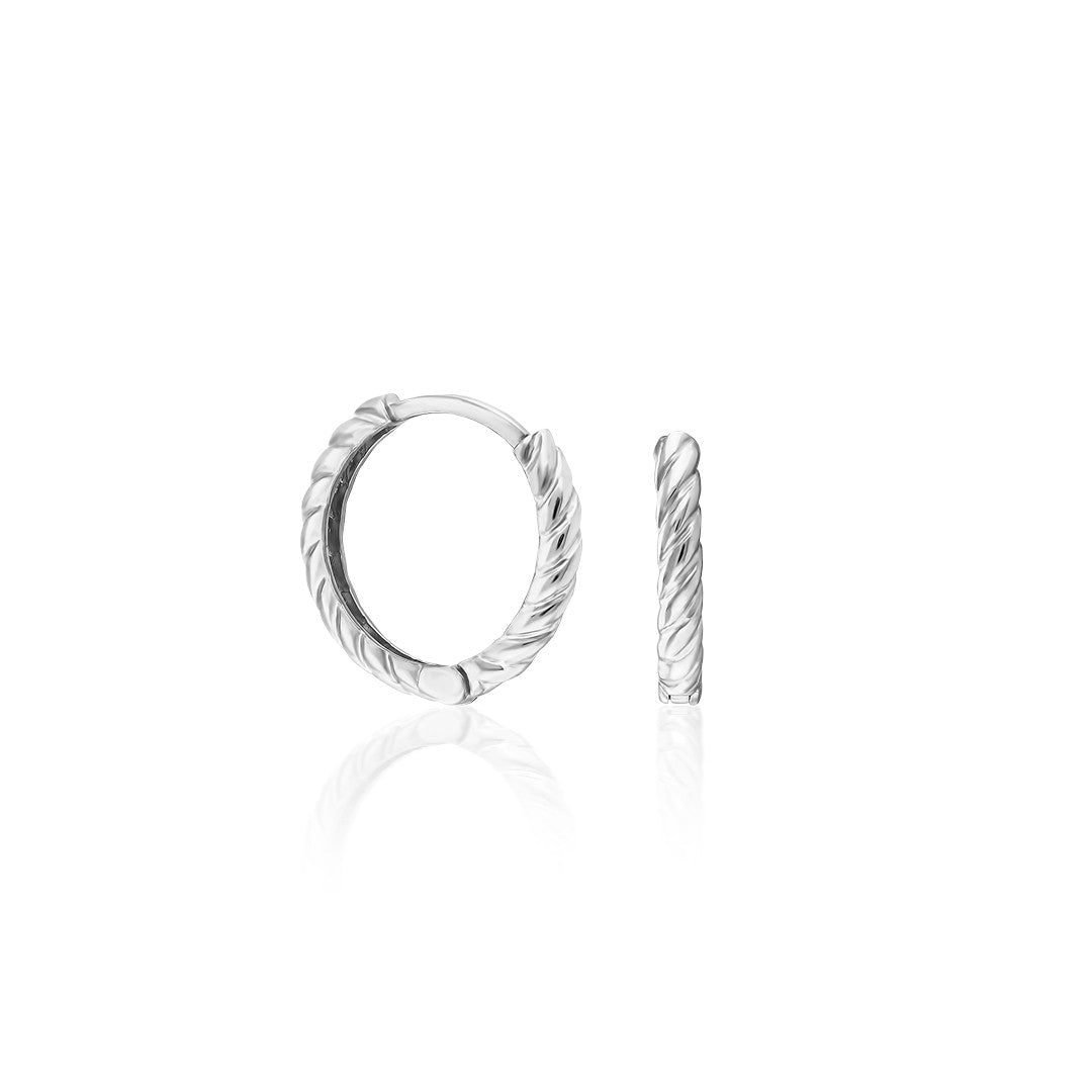 Curly Earrings - 925 Silver