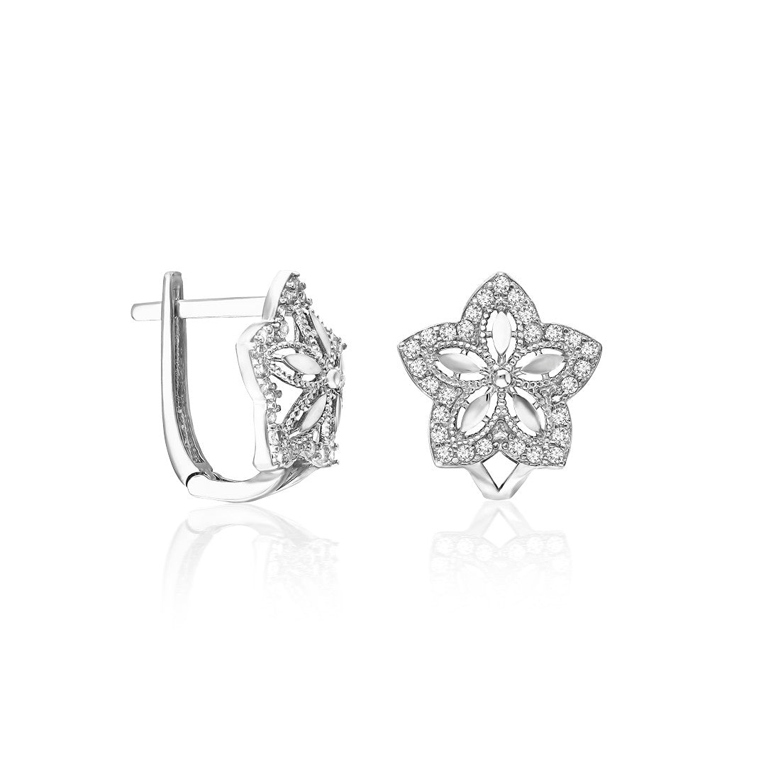 Flower of Life Earrings - 925 Silver