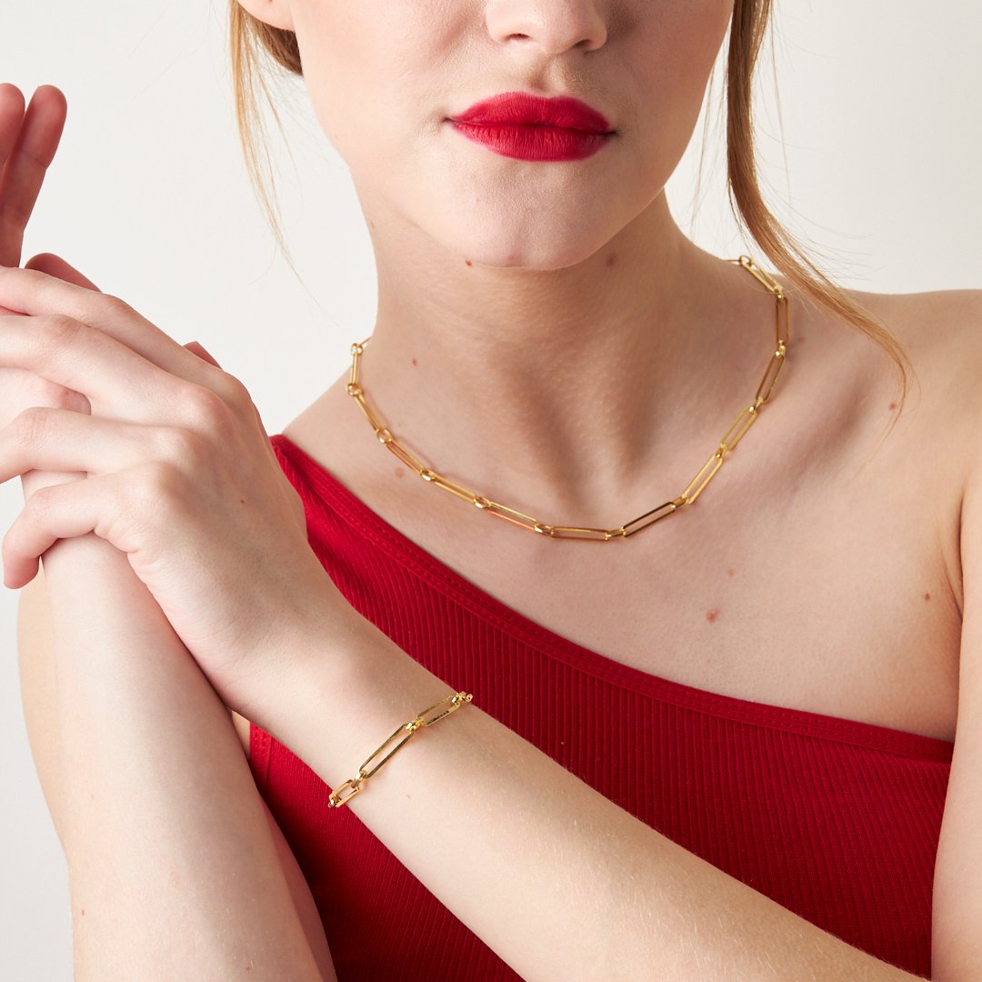 Anchor Chain Set - 925 SILVER