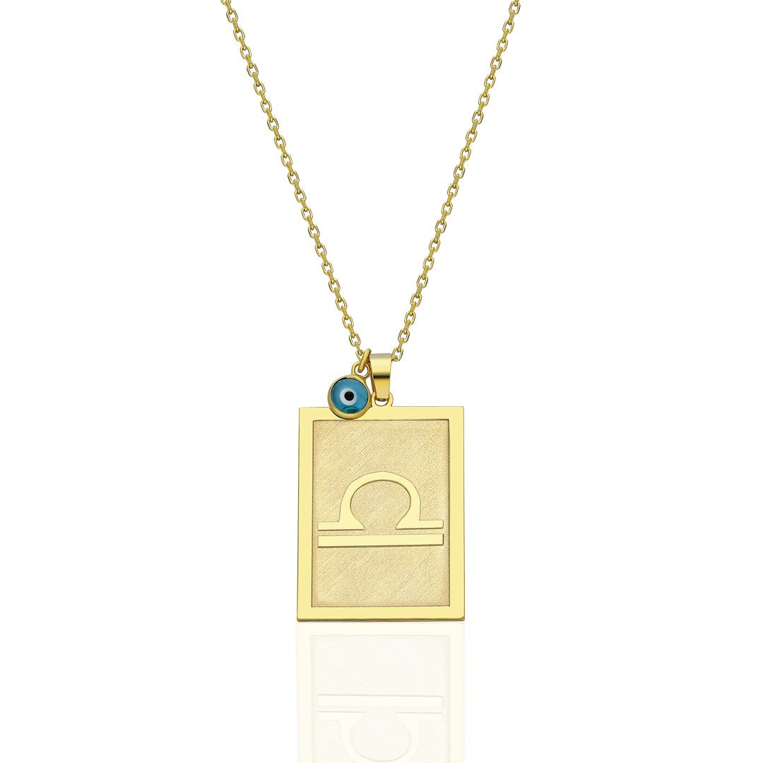 AURA LIBRA HALSKETTE ECKIG | 925 SILBER