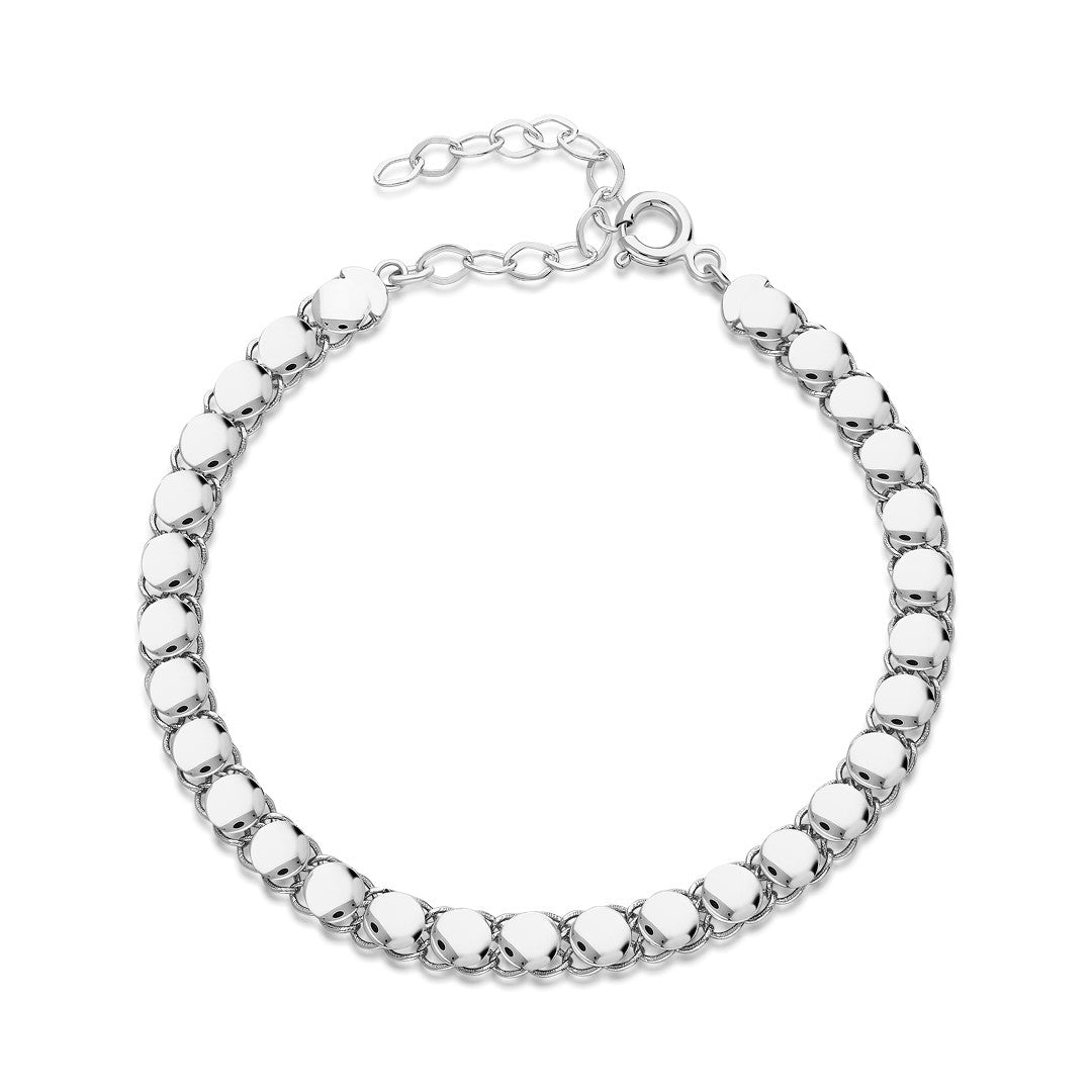 Sequin Chain Bracelet - 925 SILVER