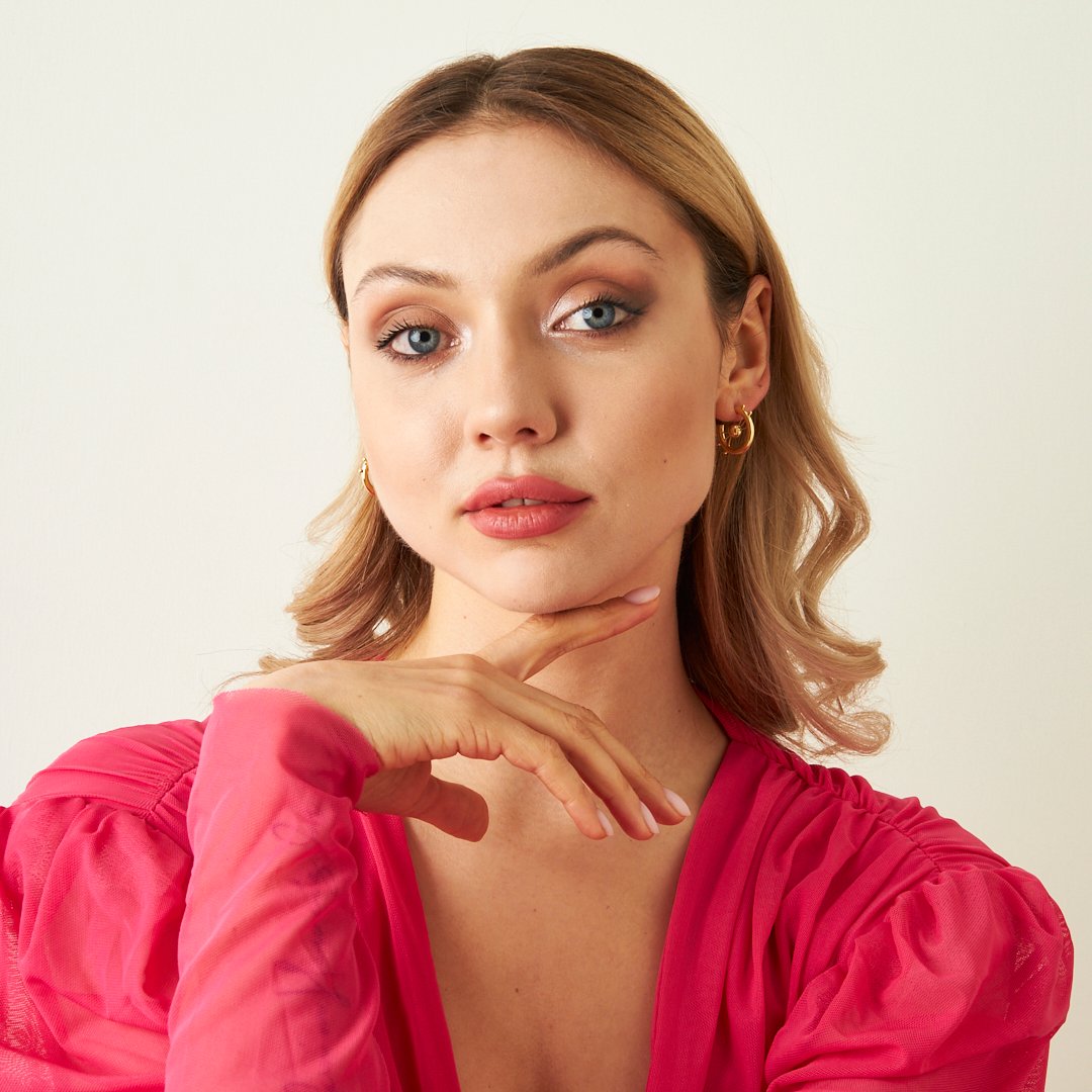 Round Wheel Earring - 925 SILVER