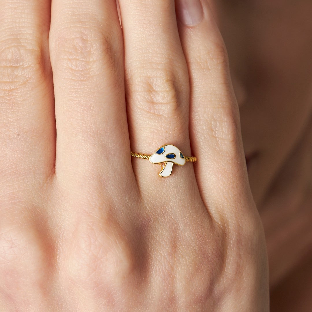 Mushroom Ring - 925 SILVER