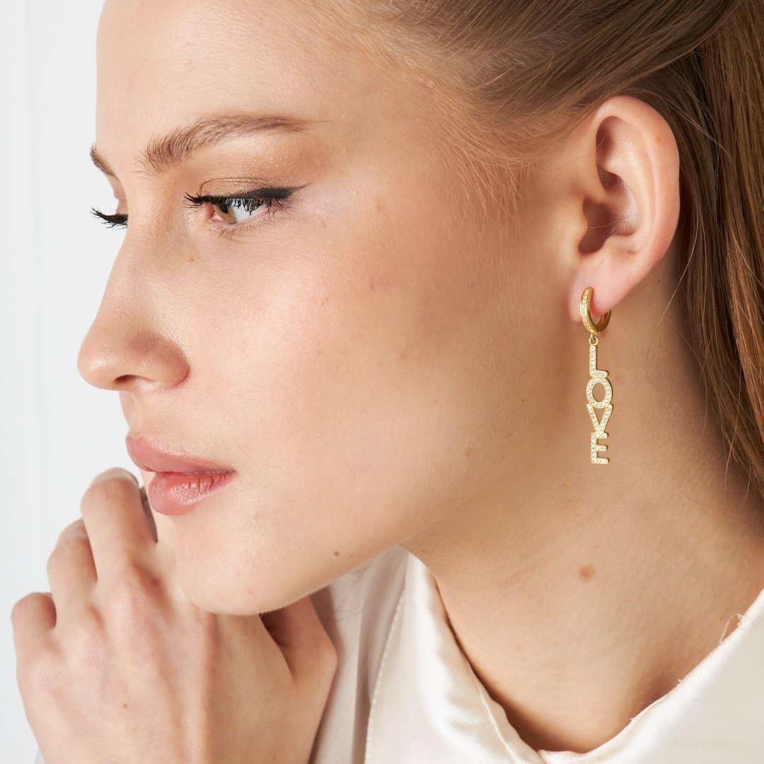 Love Earrings - 925 Silver