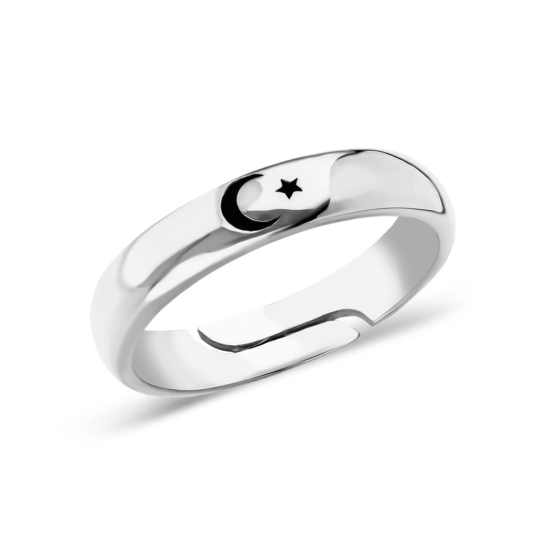STERN MOND RING | 925 SILBER