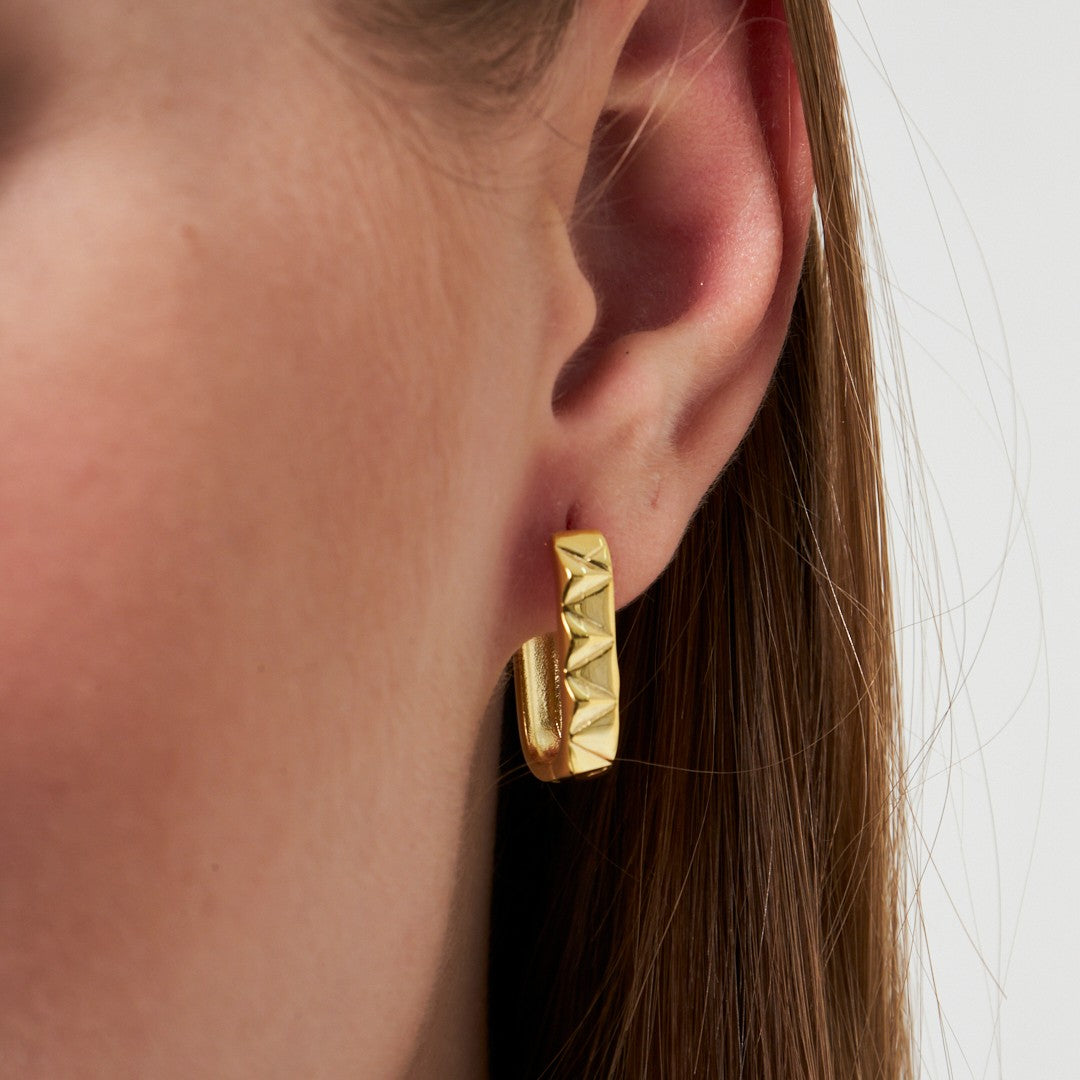 Oval Model Earrings - 925 SILVER