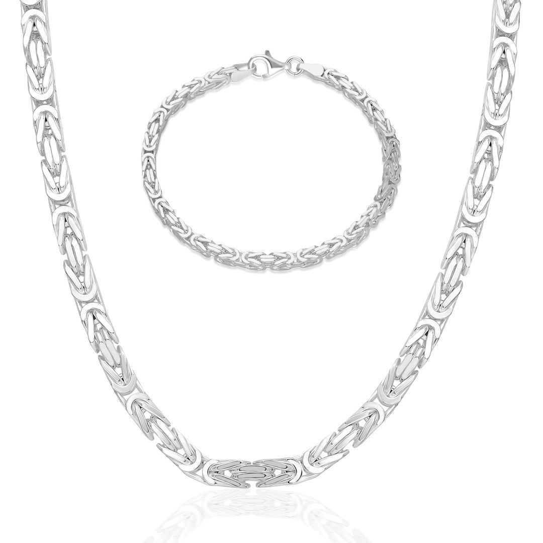 King Chain Set - 925 SILVER