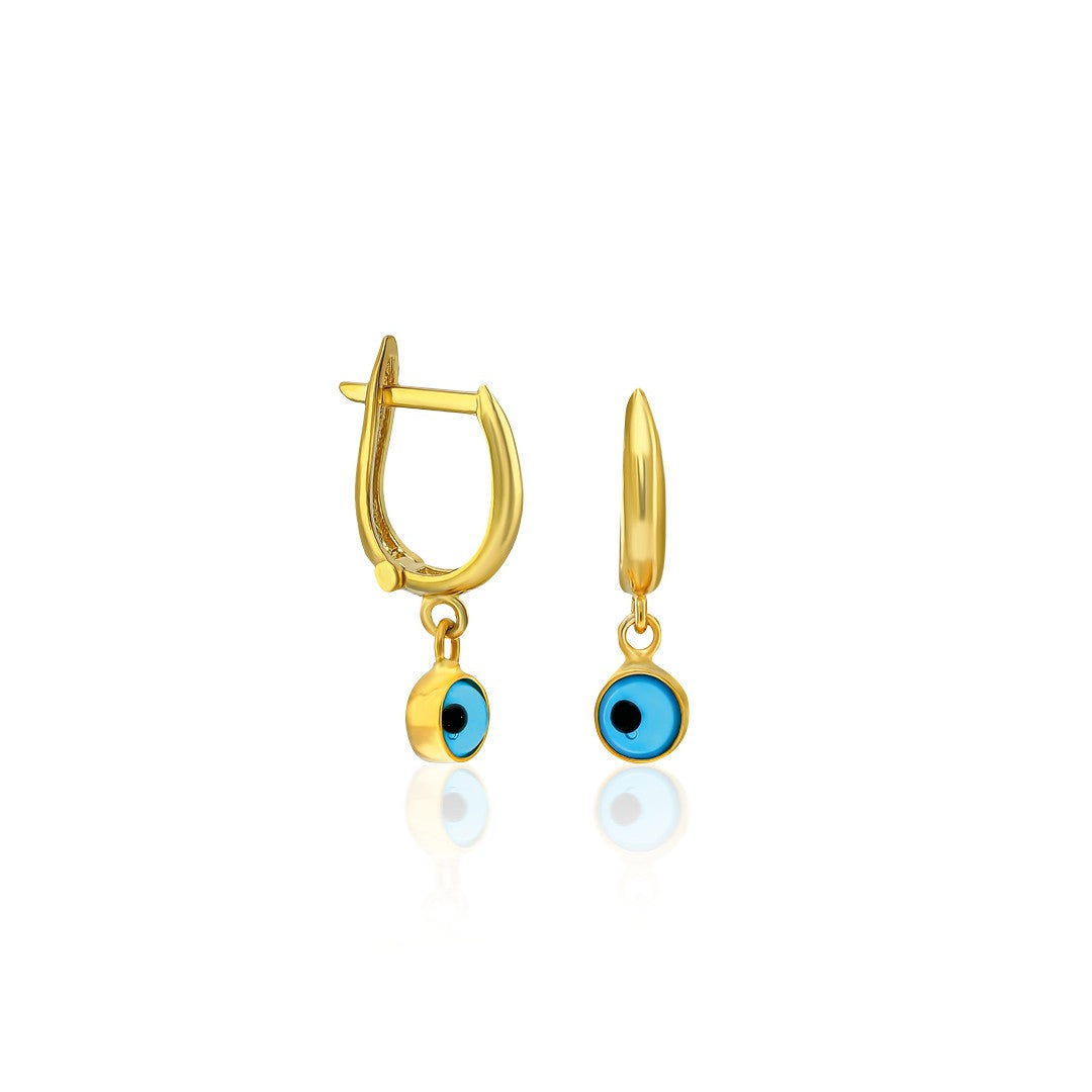 Evil Eye Beaded Earrings - 925 Silver