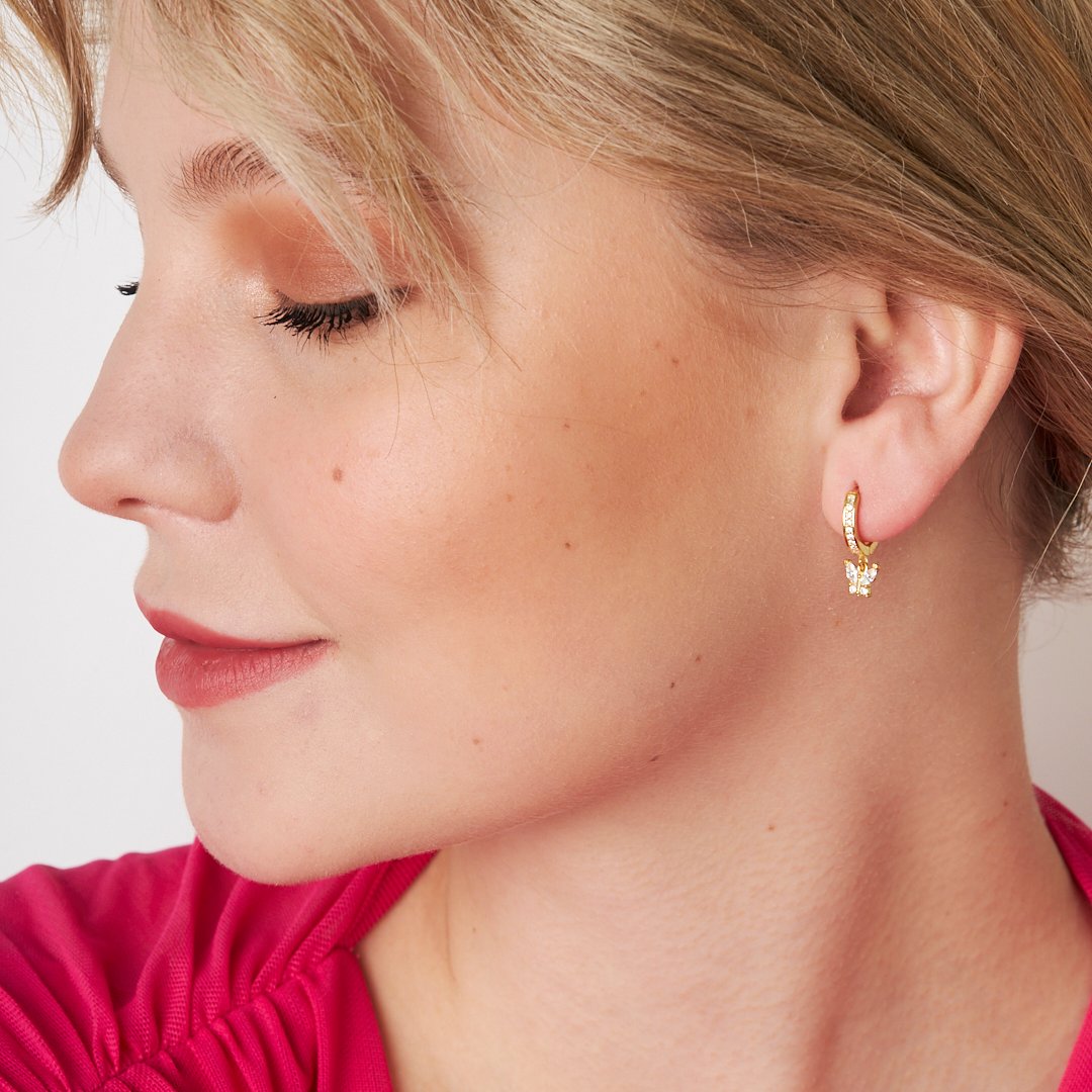 Mini Butterfly Earrings - 925 SILVER