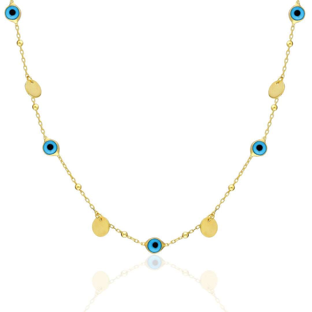 Evil Eye Sign Necklace - 925 Silver