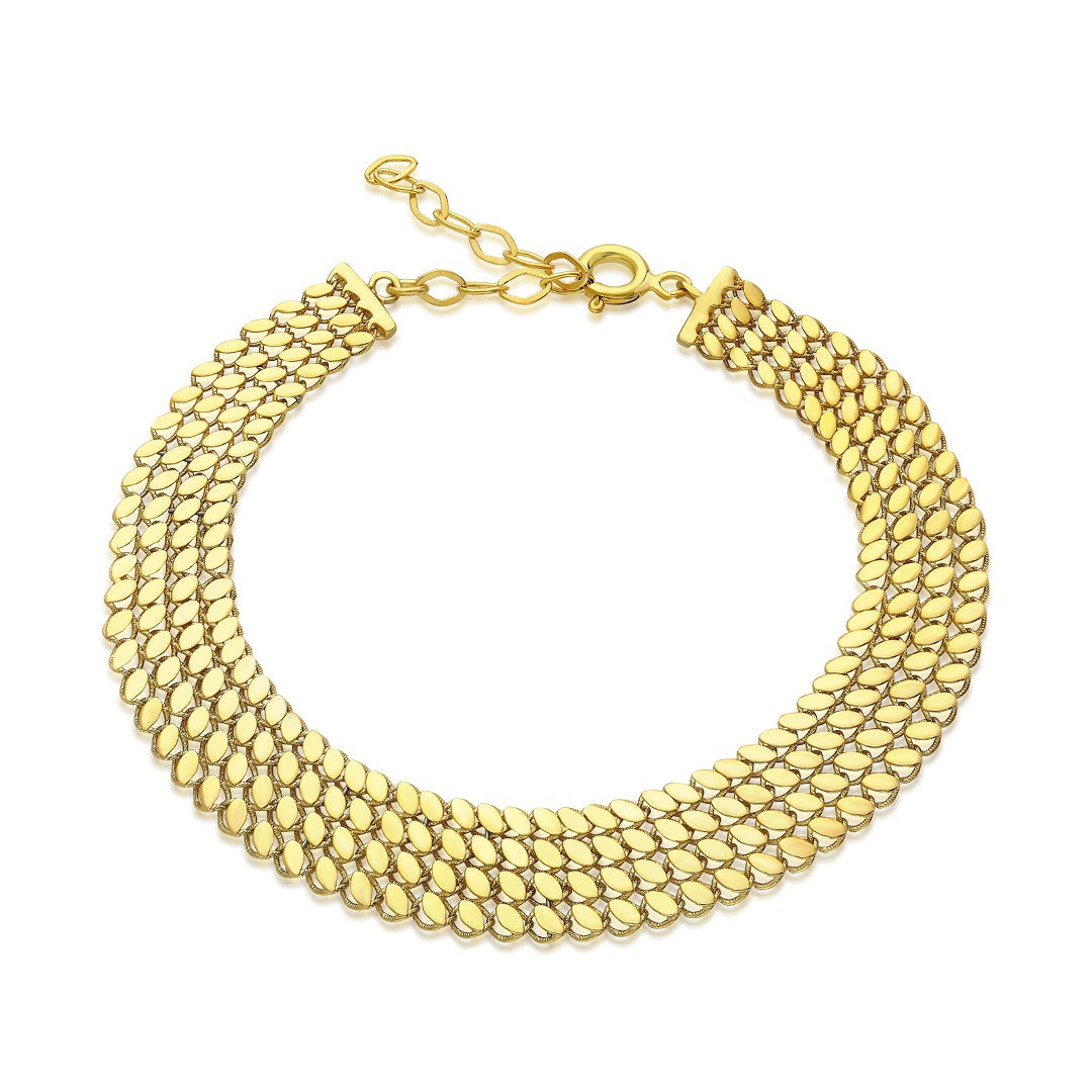 Four Row Snake Bracelet - 925 SILVER