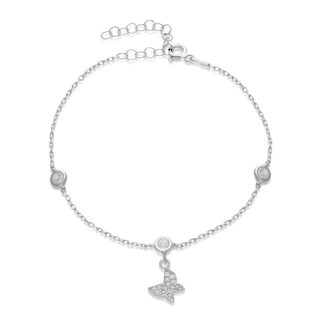 Delicate Butterfly Bracelet - 925 SILVER