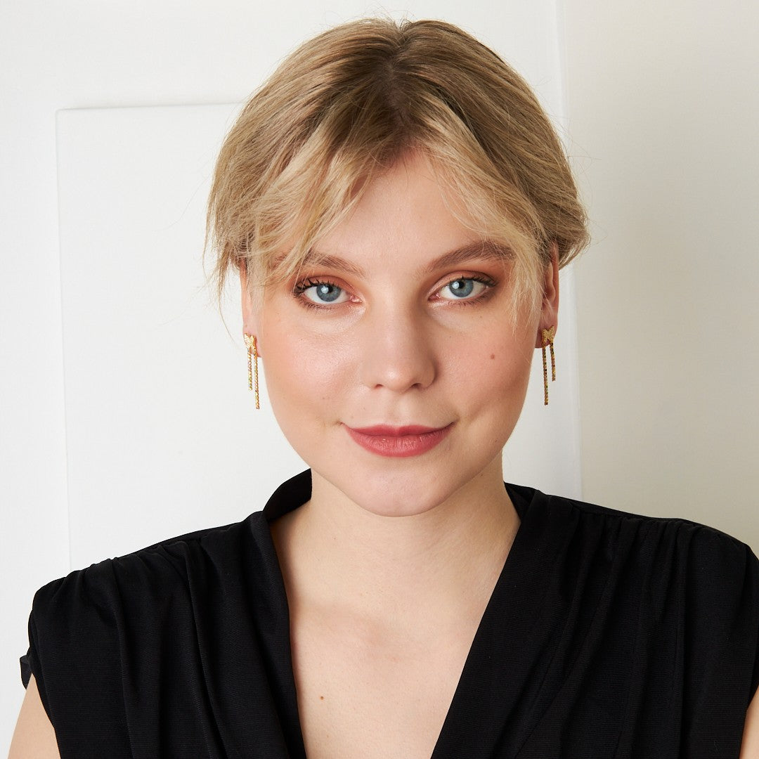 Colorful Butterfly Waterway Earrings - 925 SILVER