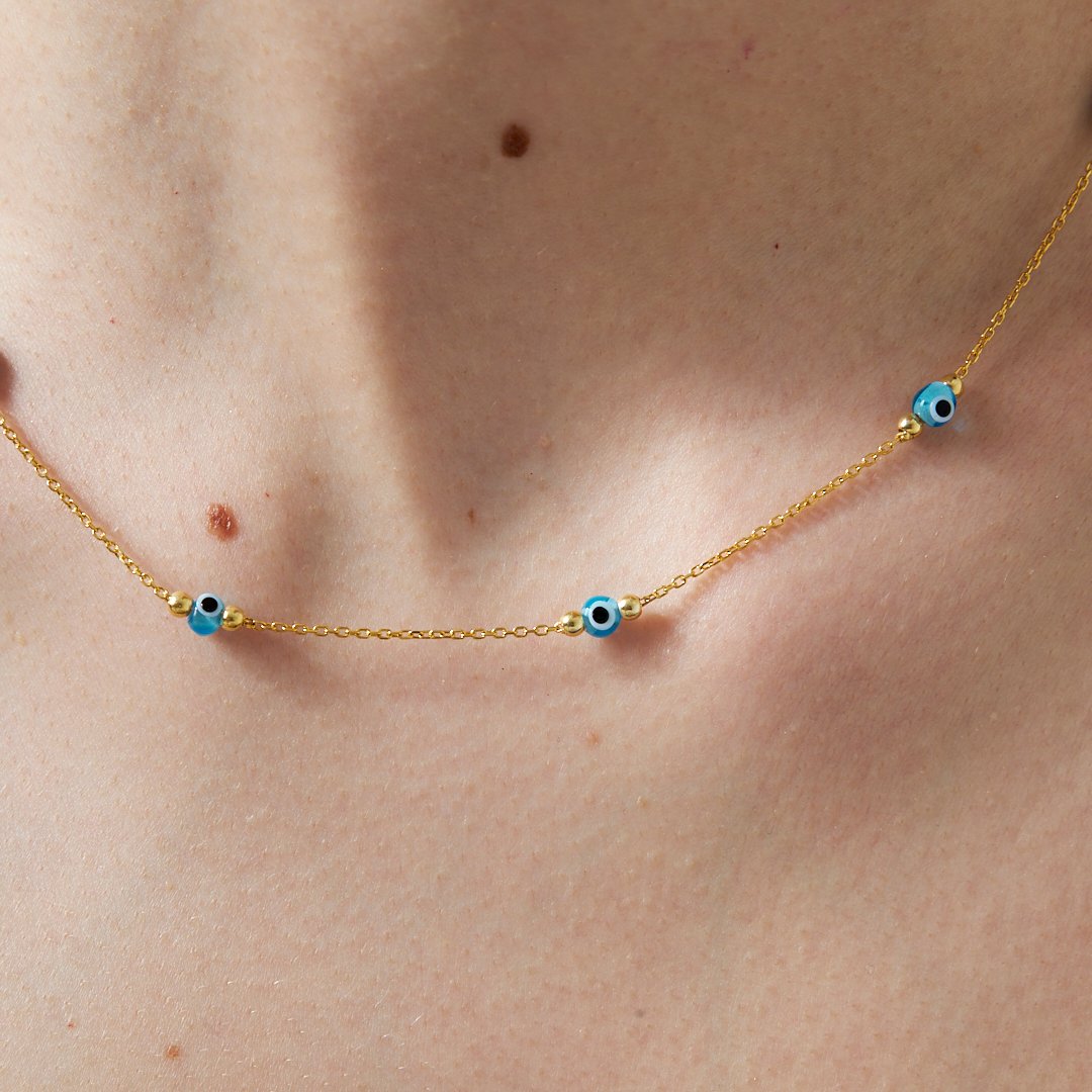 DORIKA BLAUE AUGE SET | 925 SILBER