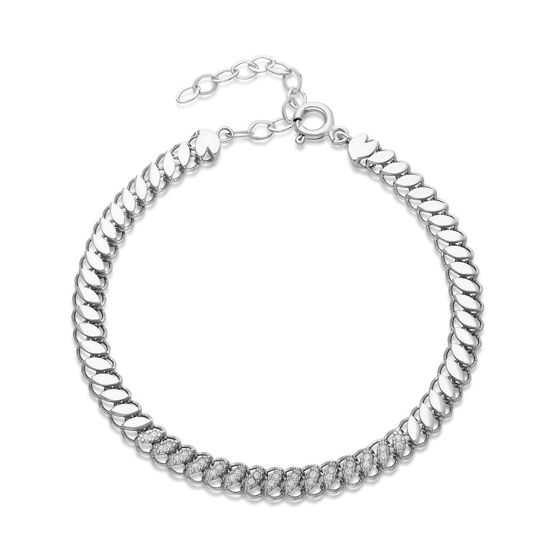 Oval Chain Bracelet 2 - 925 SILVER
