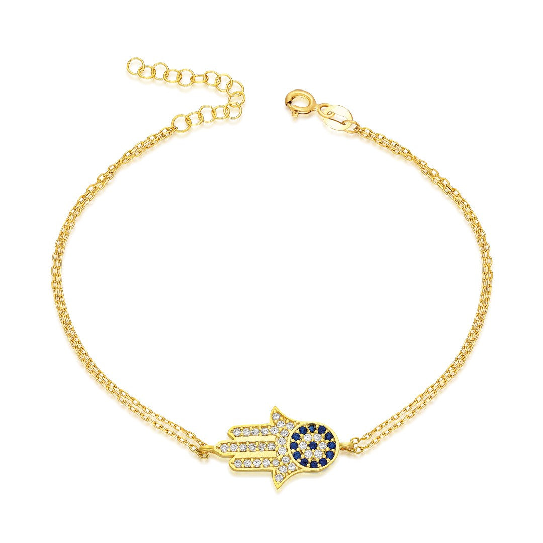 Evil Eye Fatima Mother Bracelet - 925 SILVER