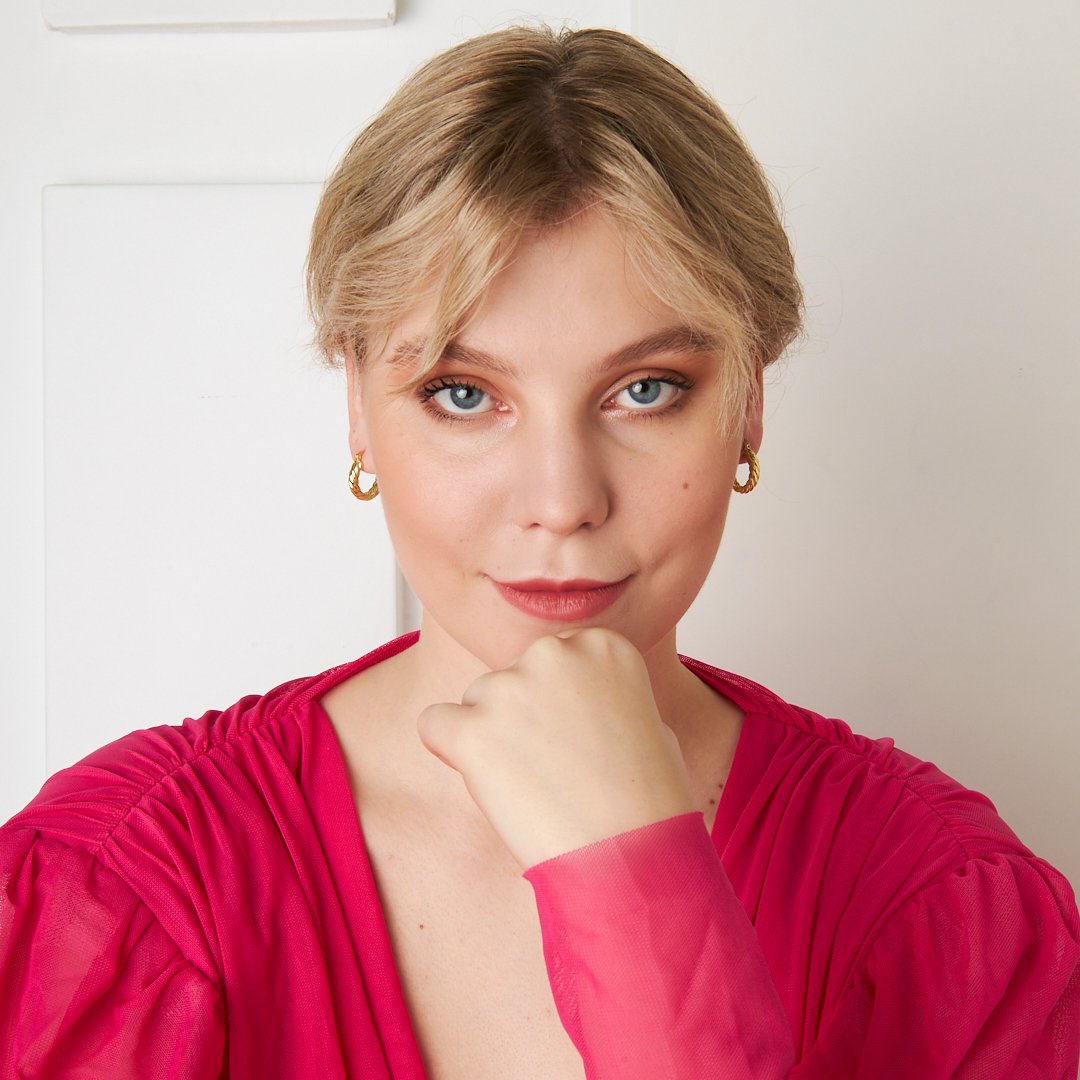 Twisted Hoop Earrings - 925 Silver