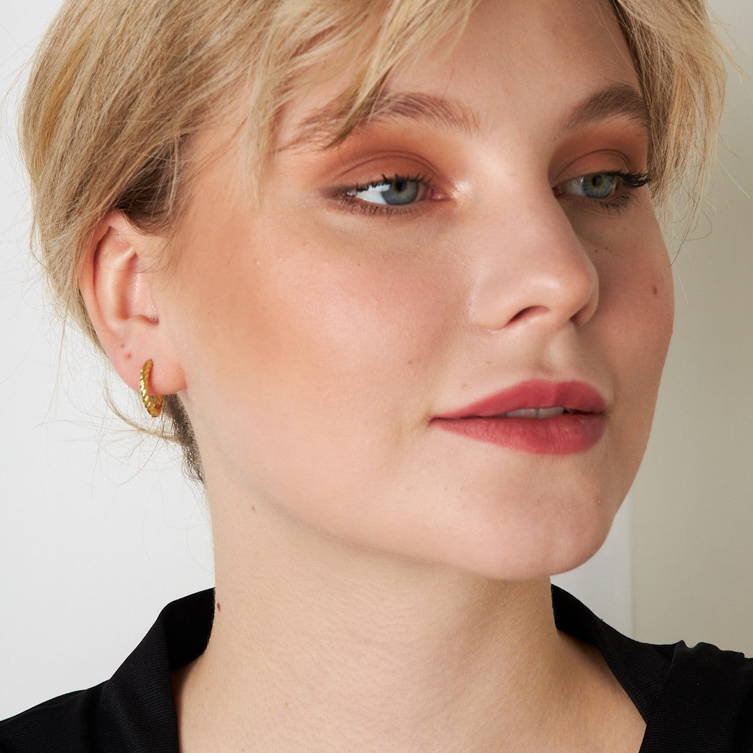 Curly Earrings - 925 Silver