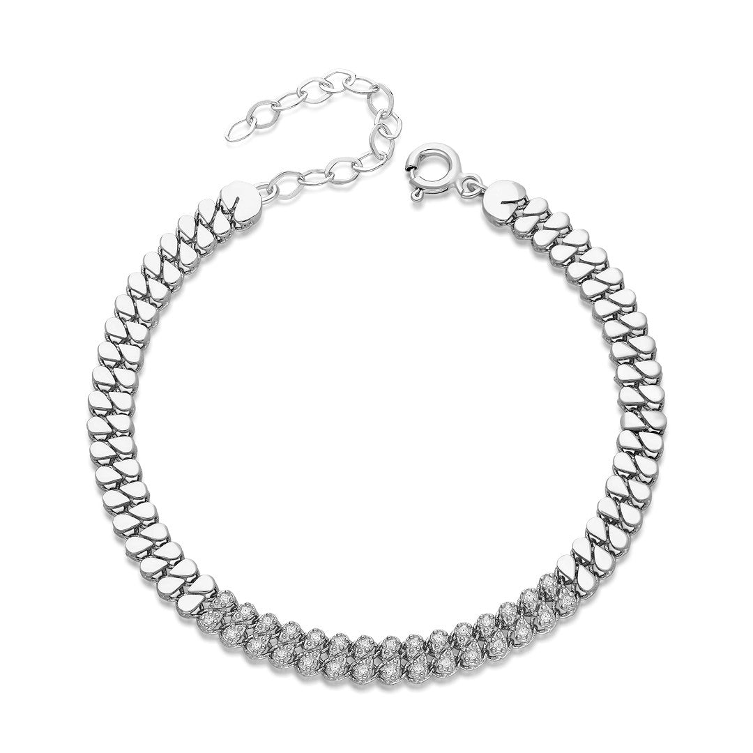 Water Drop Chain Bracelet - 925 SILBER