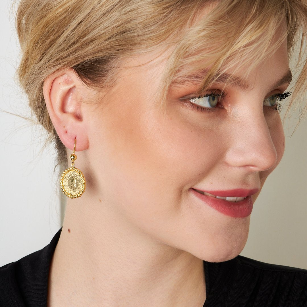 Dorica Quarter Earrings - 925 SILVER