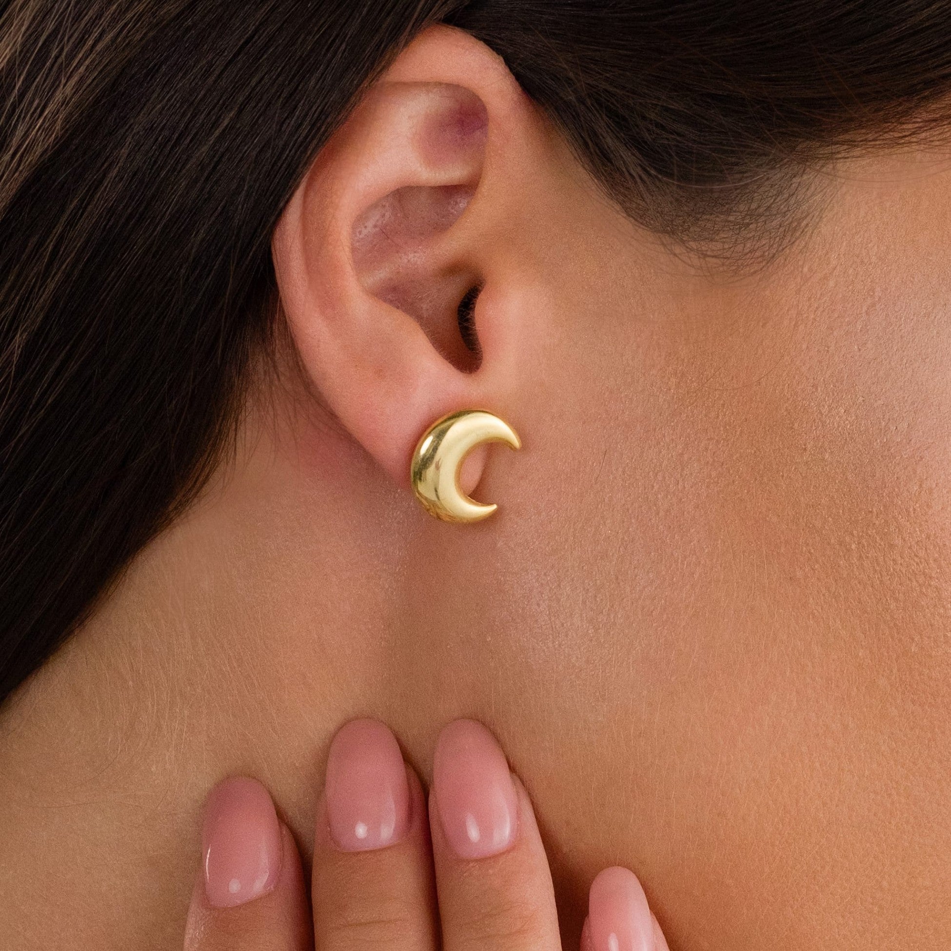 Moon Earrings - 925 Silver