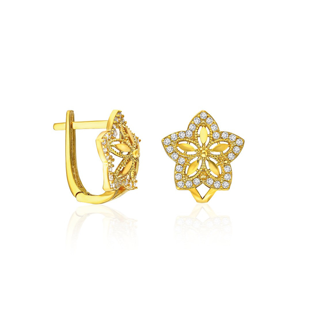 Flower of Life Earrings - 925 Silver