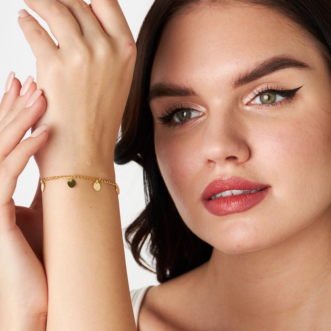 Five-Piece Sequin Bracelet - 925 SILVER