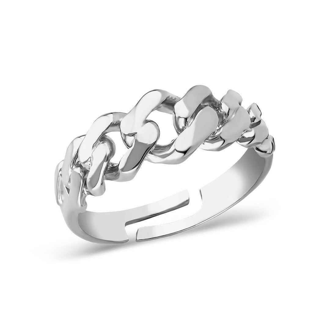 Knot Chain Ring - 925 SILVER
