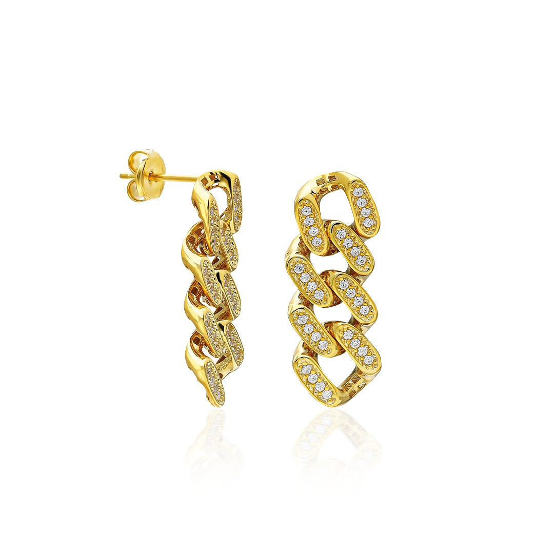 Full Stone Gourmet Earrings - 925 SILVER