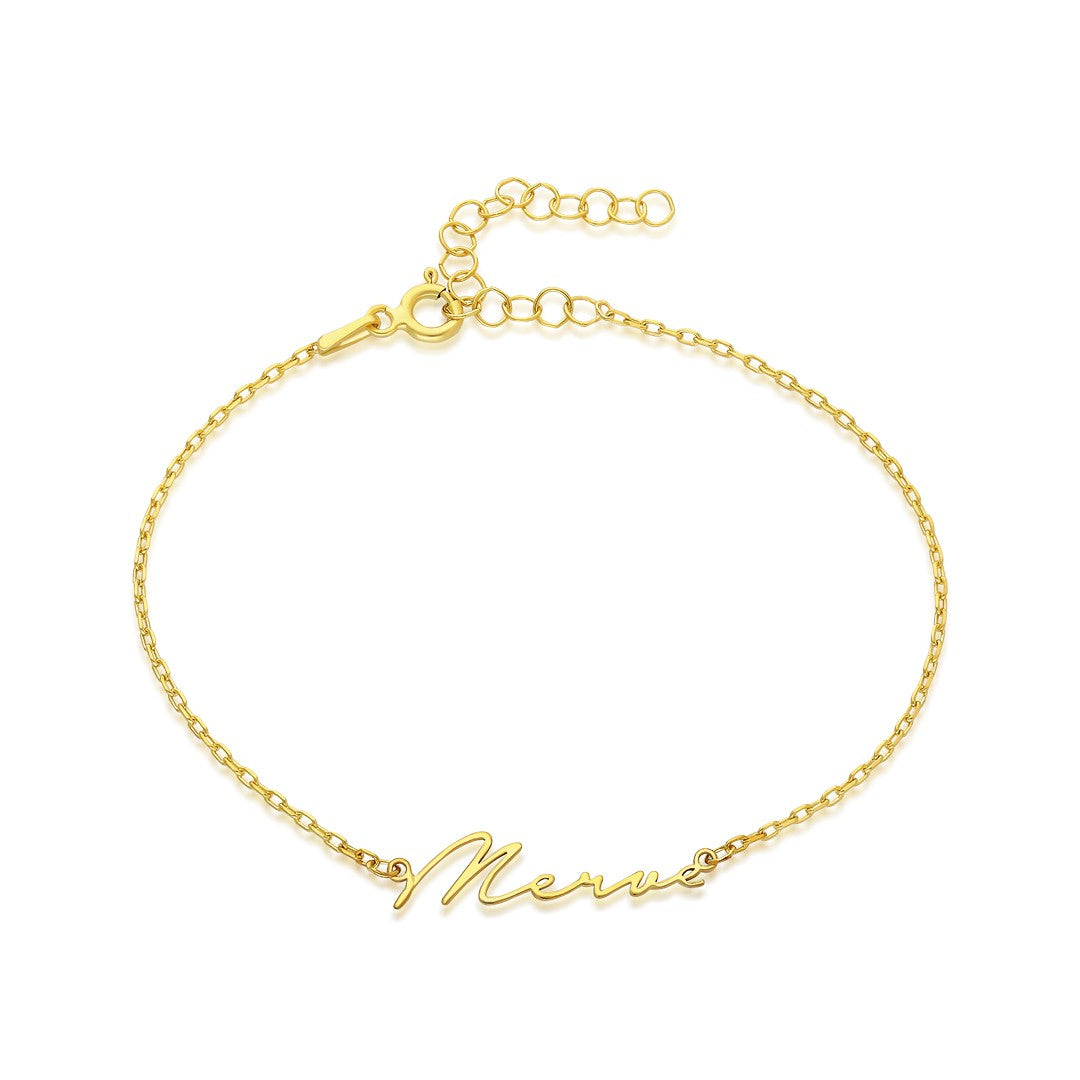 Minimal Name Bracelet - 925 Silver