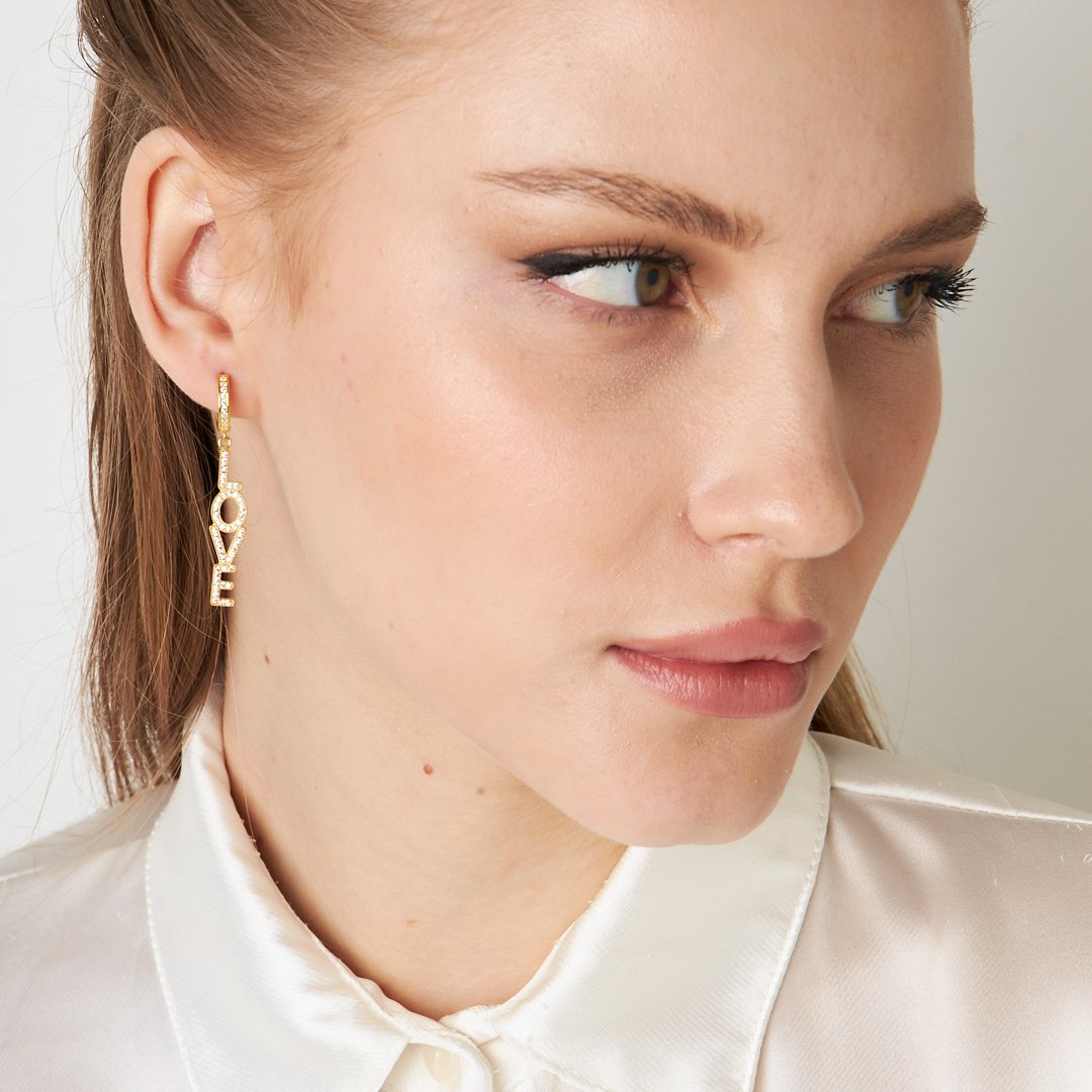 Love Earrings - 925 Silver