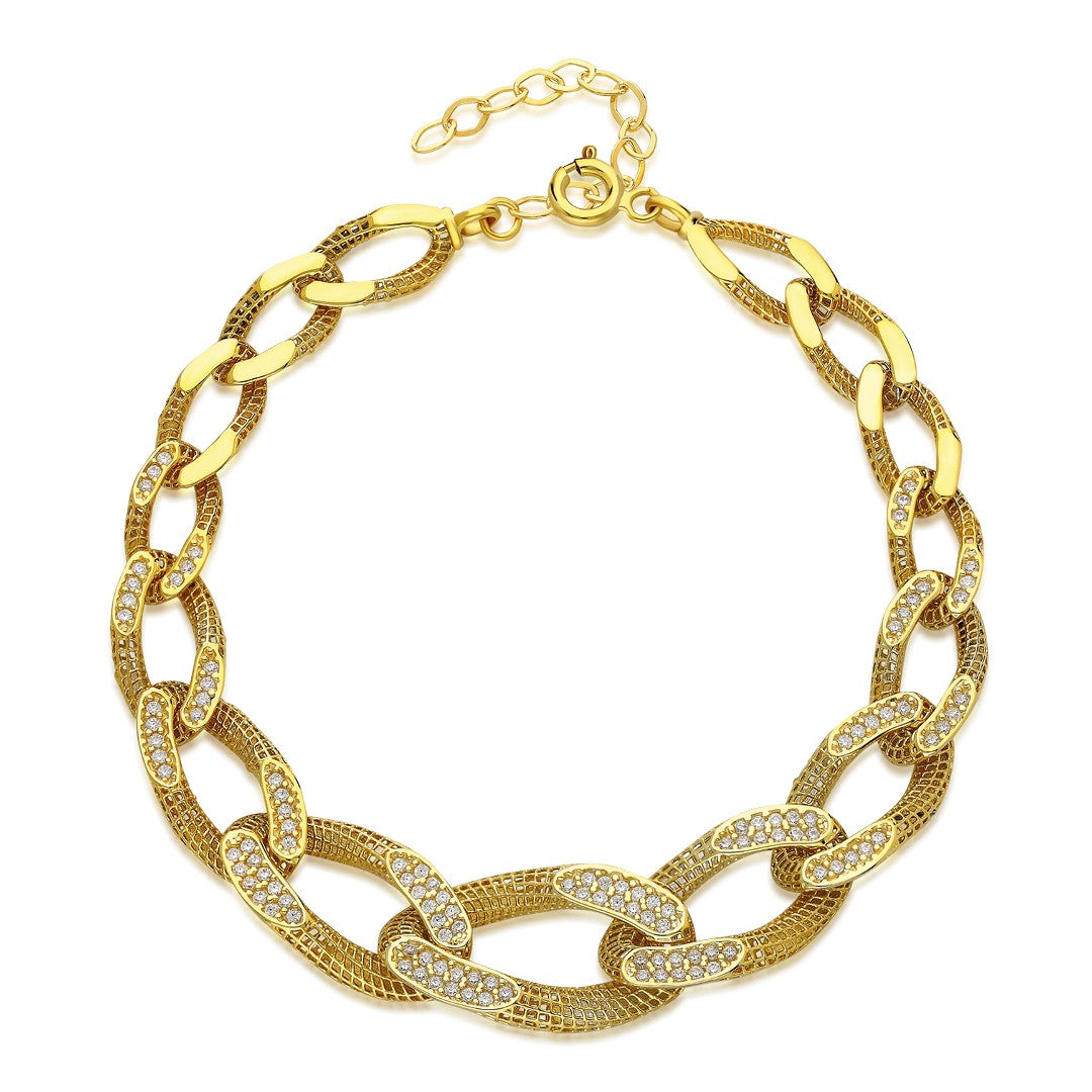 Thick Gourmet Bracelet - 925 SILVER