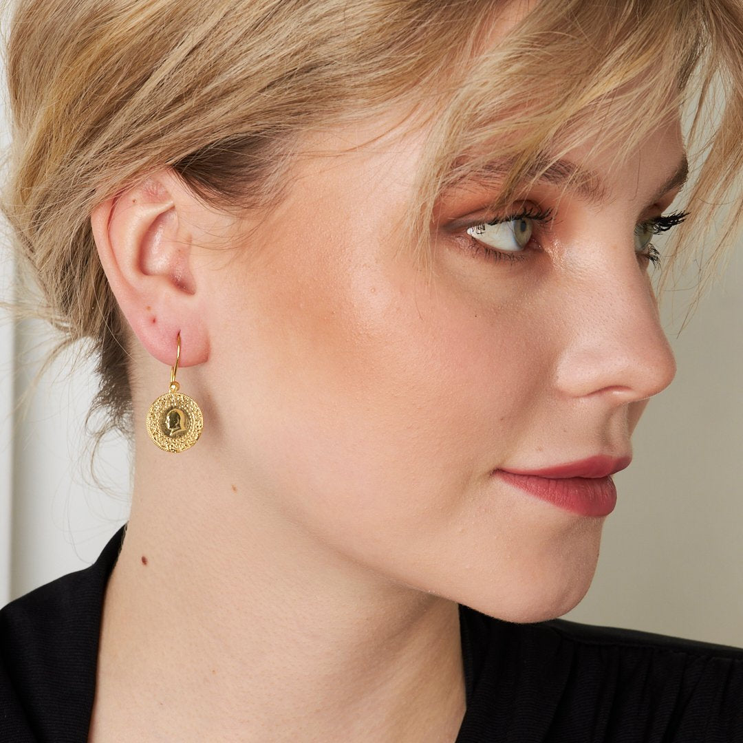 Quarter Earring - 925 Silver