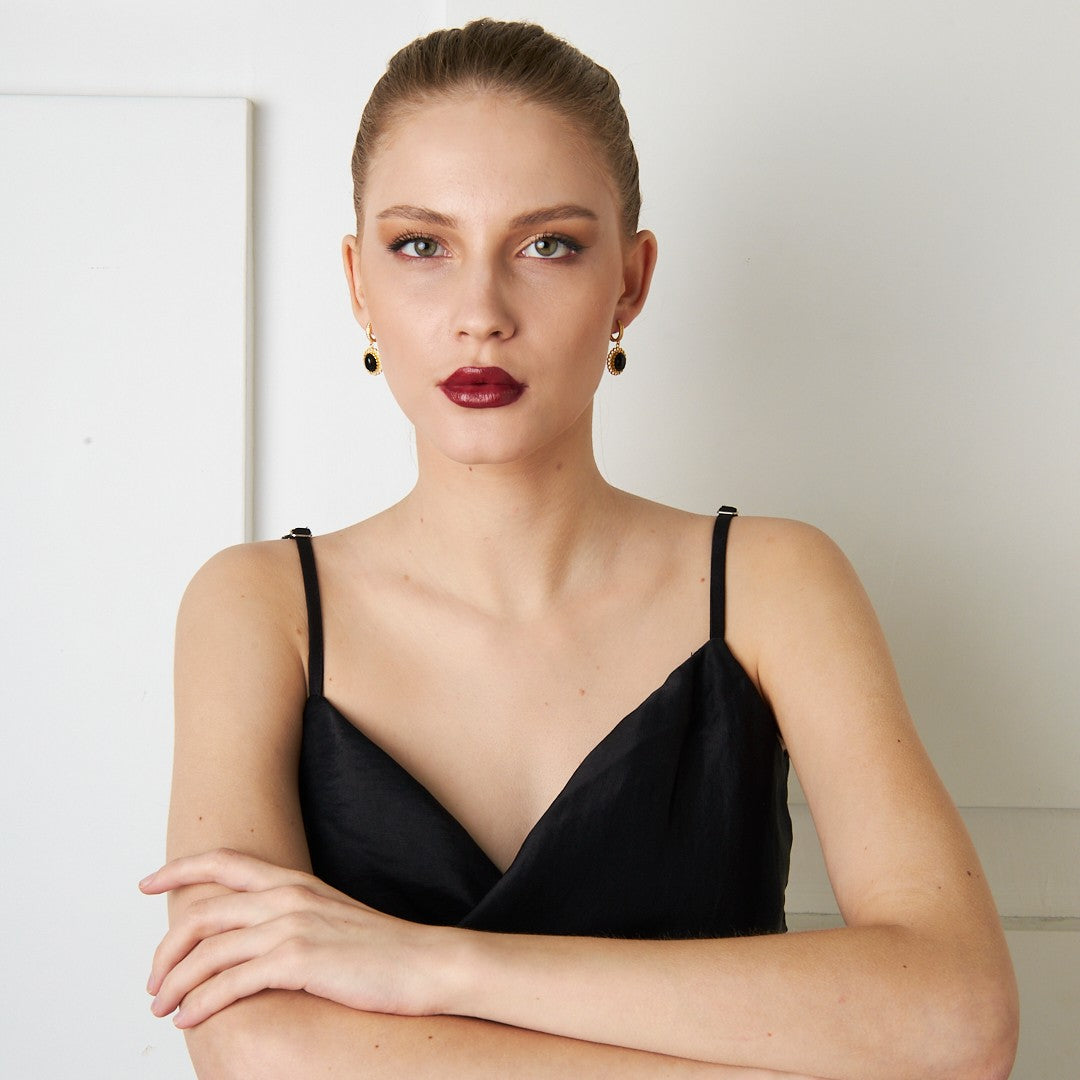 Sapphire Earrings - 925 Silver