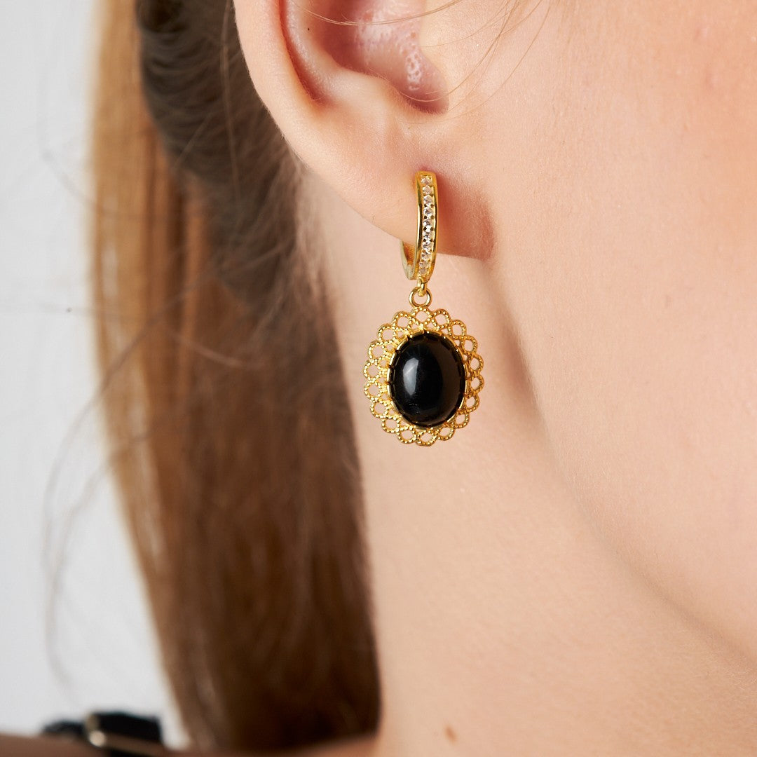 Sapphire Earrings - 925 Silver