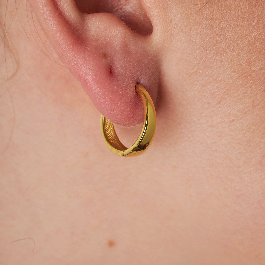 Simple Oval Earrings - 925 SILVER