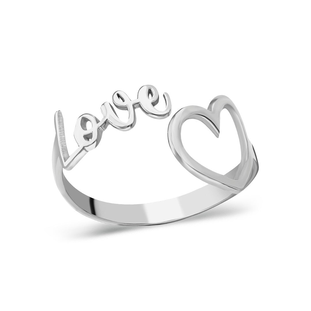 Heart Love Ring - 925 SILVER