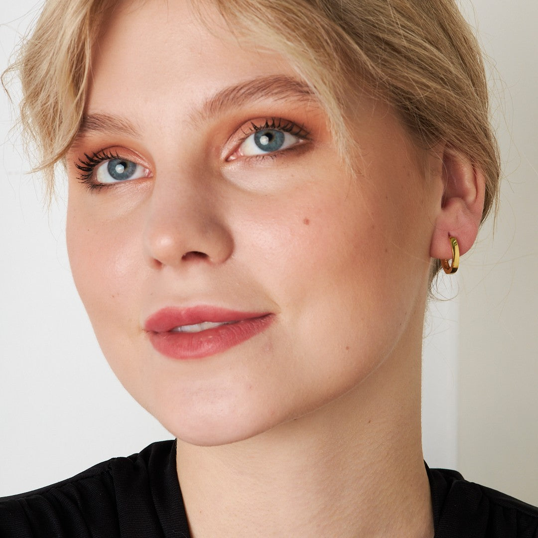 Stoneless Daily Hoop Earrings - 925 SILVER