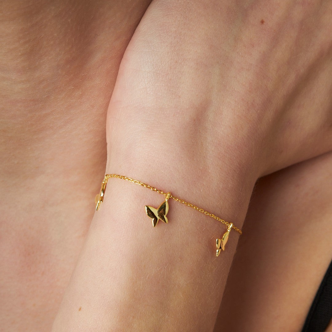 Simple Butterfly Bracelet - 925 SILVER