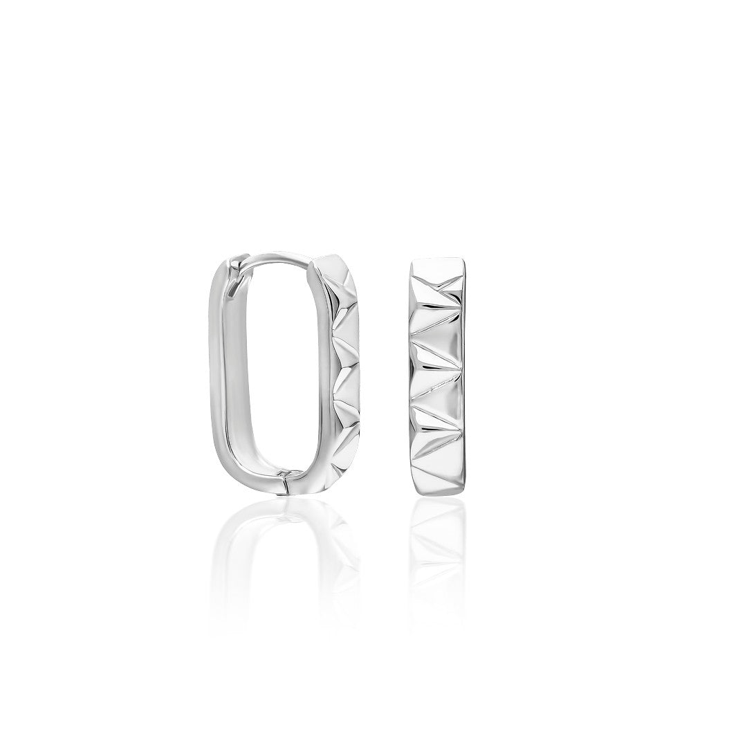 Oval Model Earrings - 925 SILVER