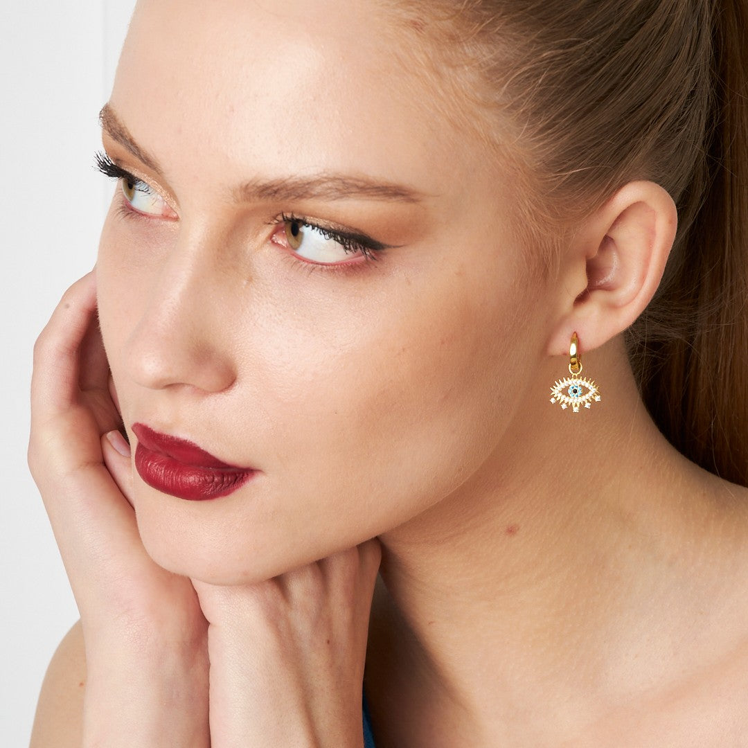 Eyelash Earrings - 925 Silver