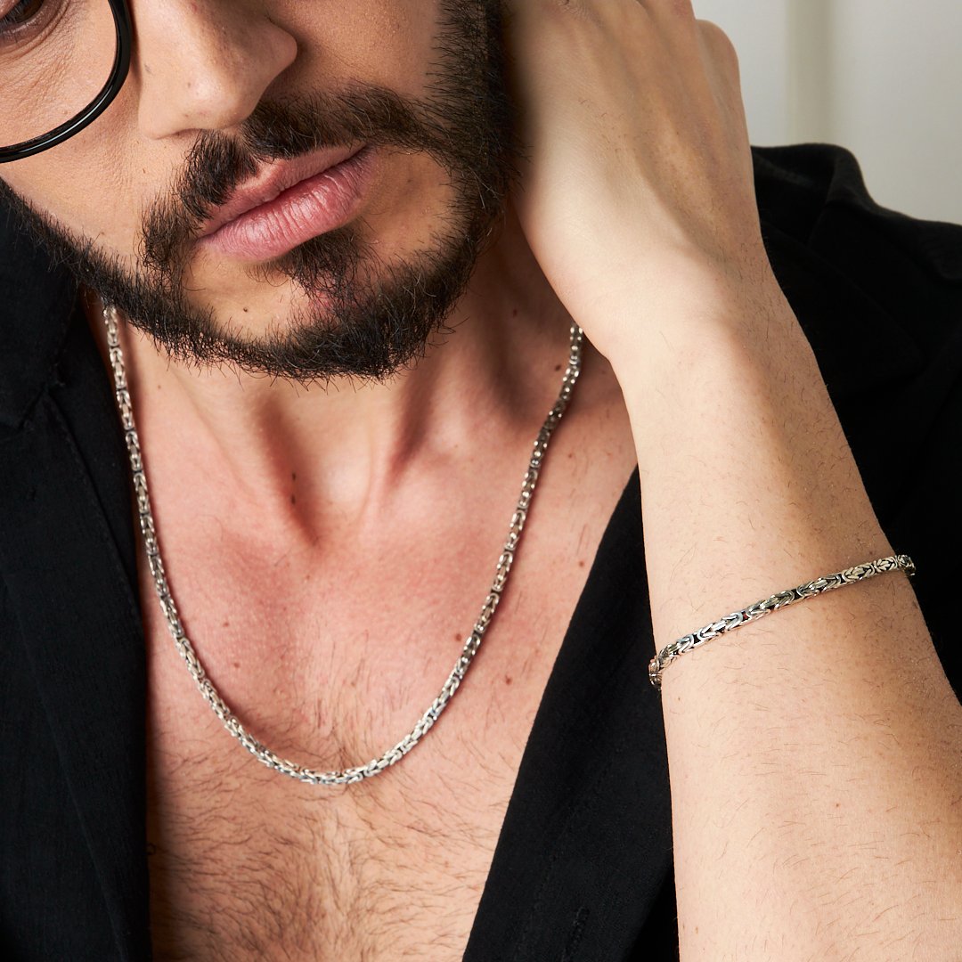 King Chain Set - 925 SILVER