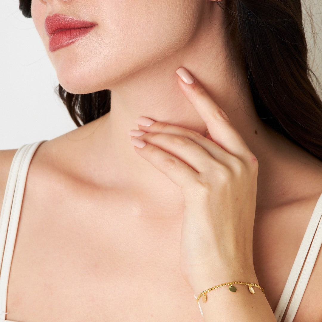 Five-Piece Sequin Bracelet - 925 SILVER