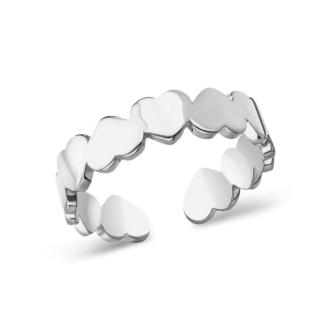 Stoneless Heart Ring - 925 SILVER