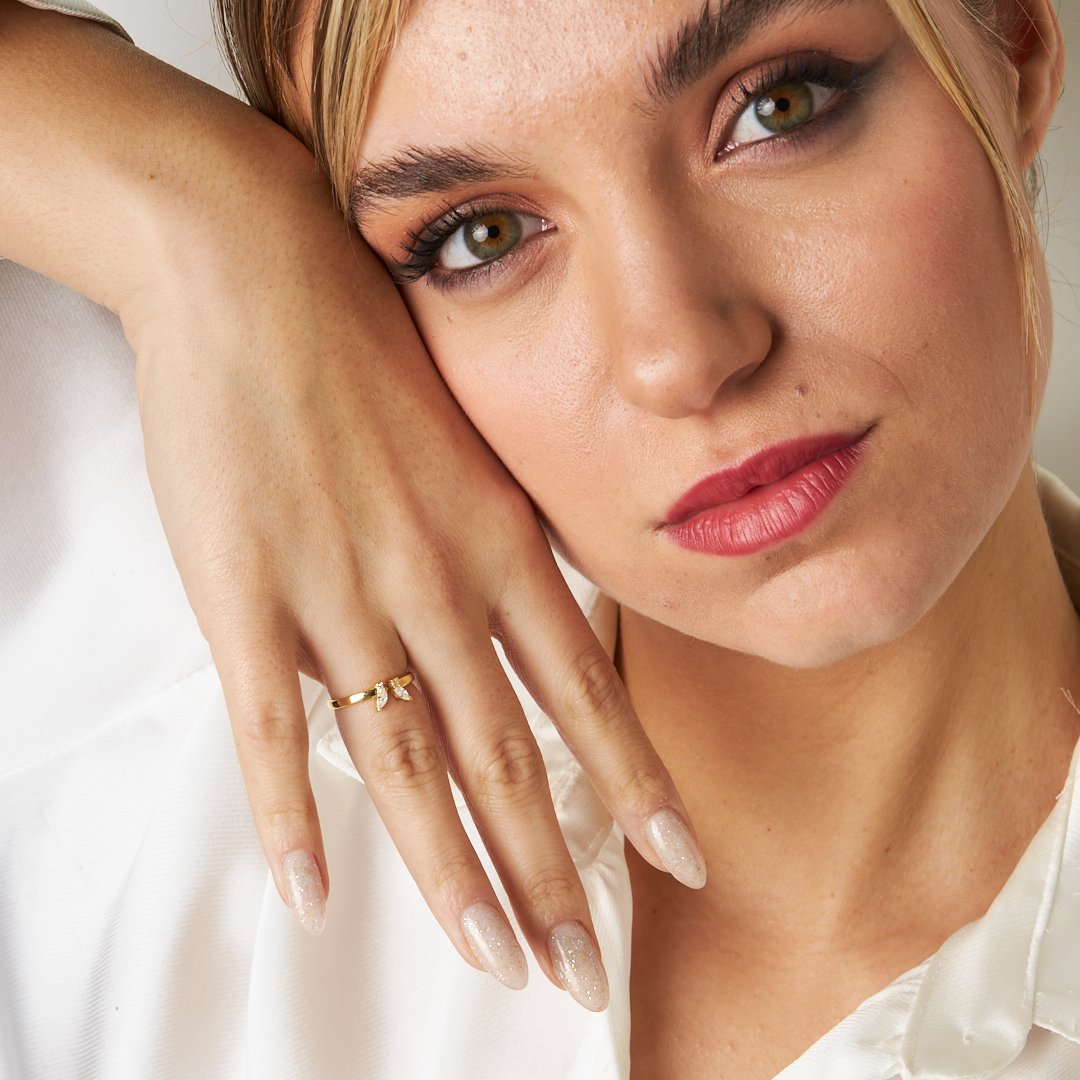 Butterfly Detailed Ring - 925 SILVER